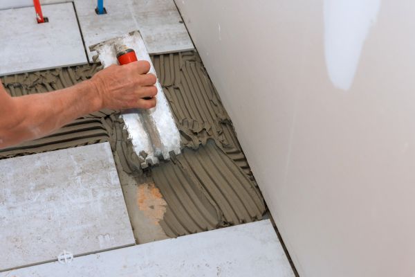 Bathroom Floor Renovation in Eagle